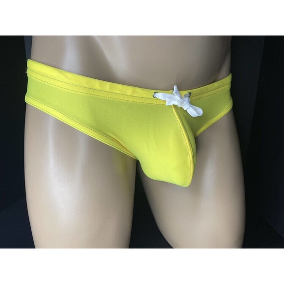 Vintage N2N Bodywear Yellow Pouch Bikini - Small - Picture 5 of 5